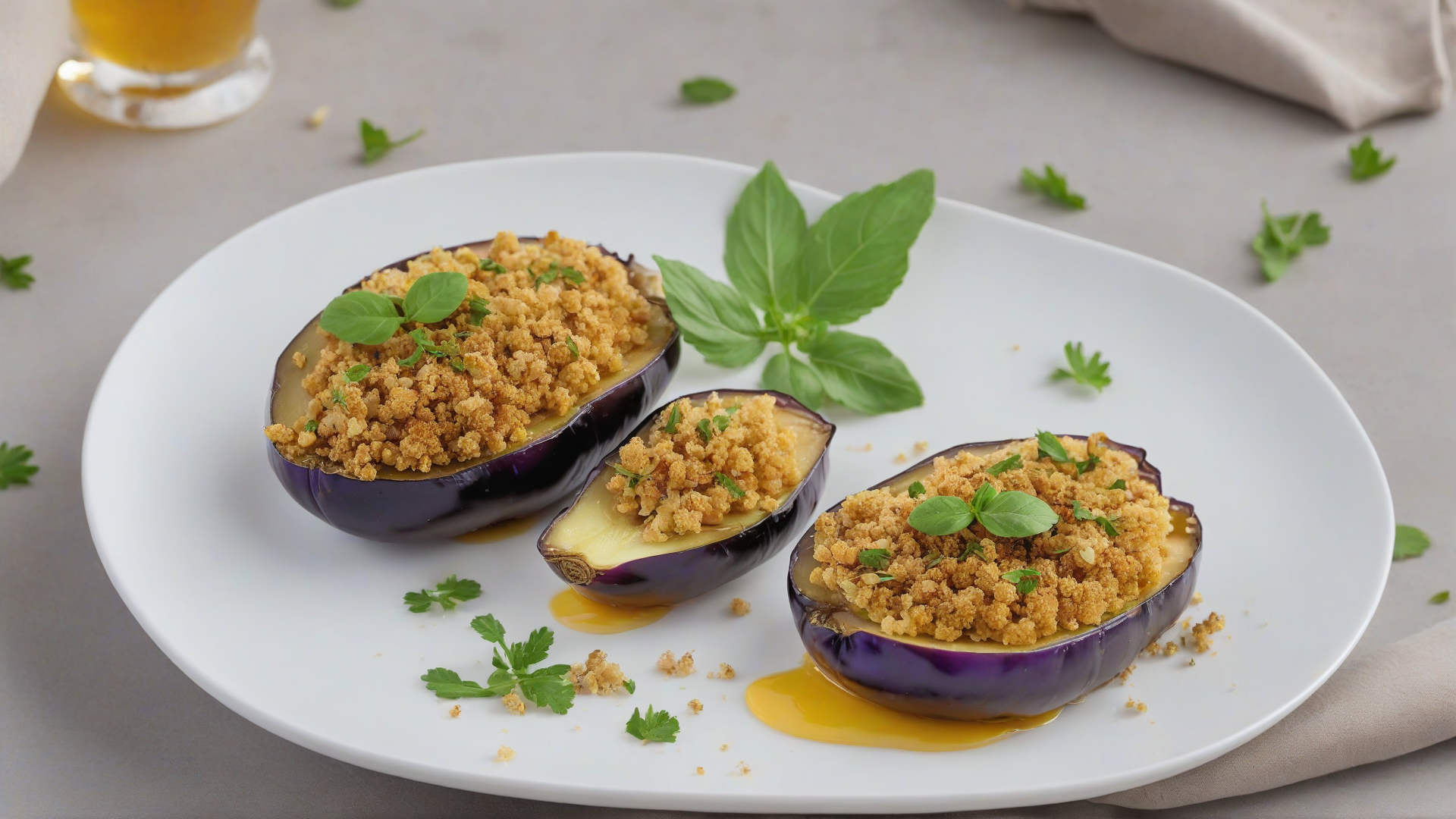 Melanzane al forno gratinate