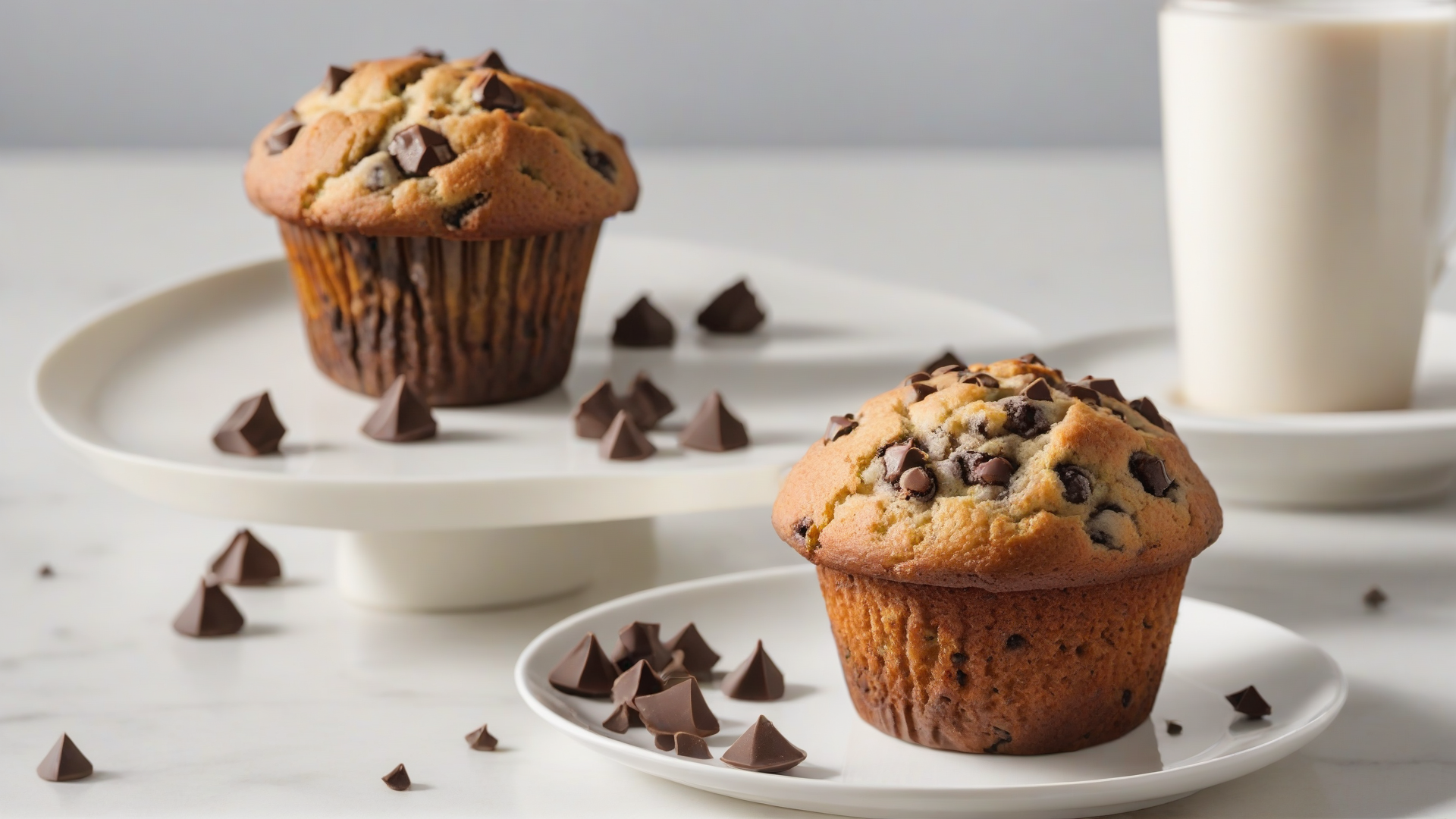 Muffin con gocce di cioccolato