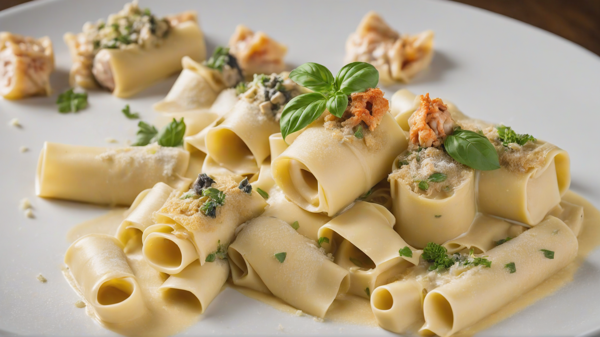 Paccheri con Pesce Spada