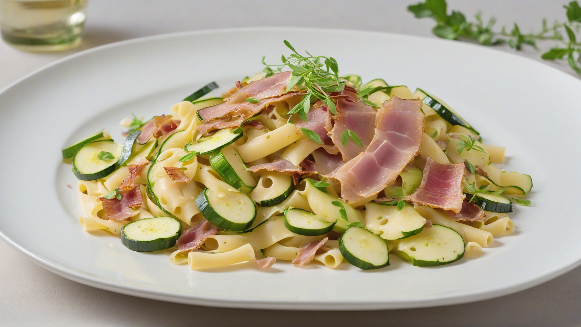 Pasta con Speck e Zucchine