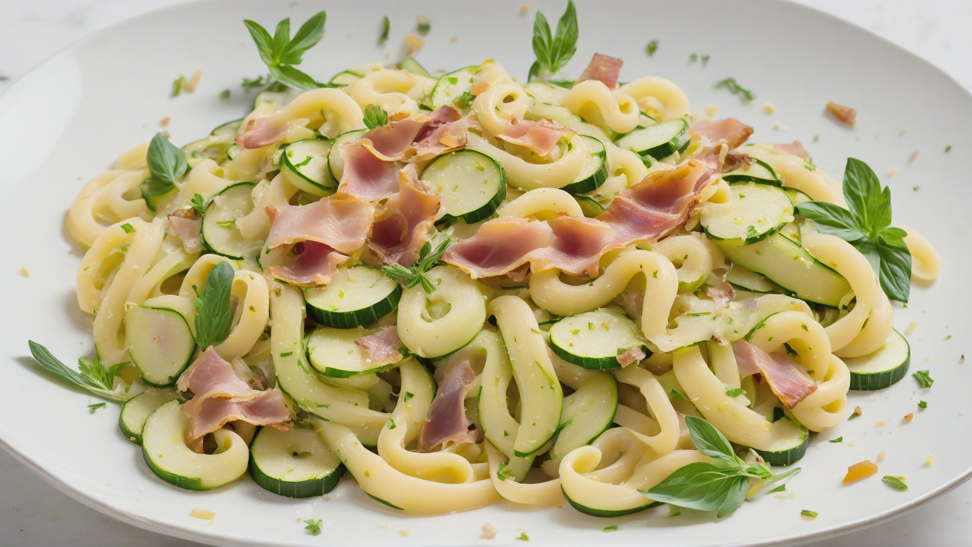 Pasta Zucchine e Speck