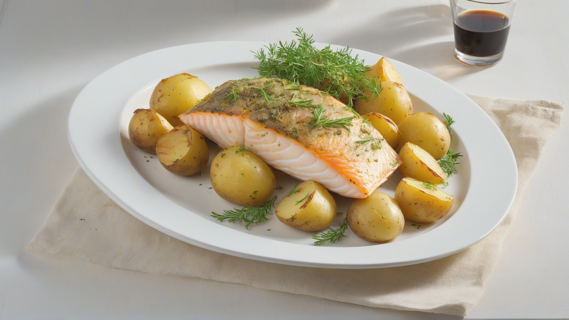 Pesce al forno con patate