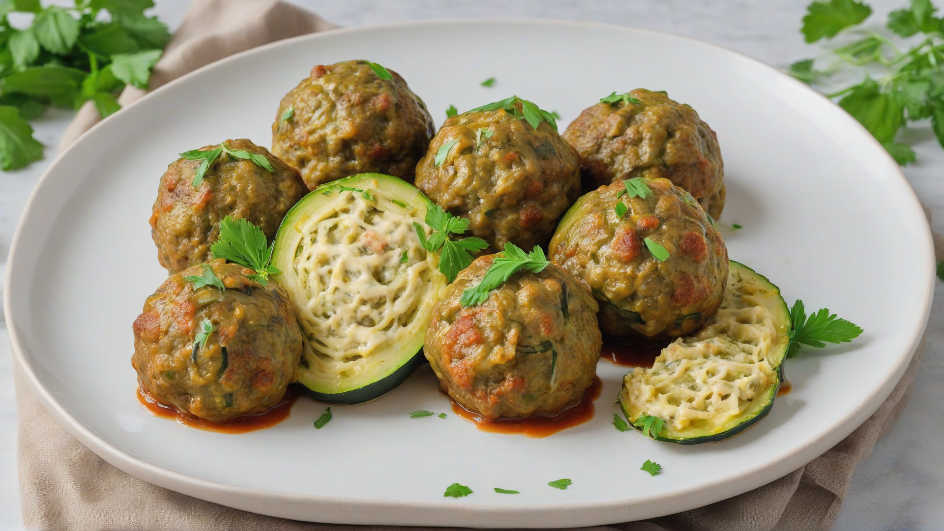Polpette di zucchine al forno