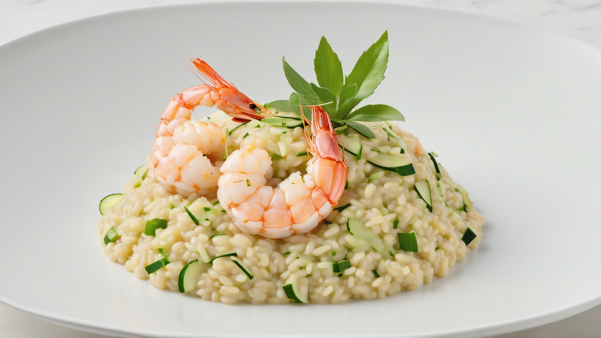 Risotto con zucchine e gamberetti - Cotto e Postato