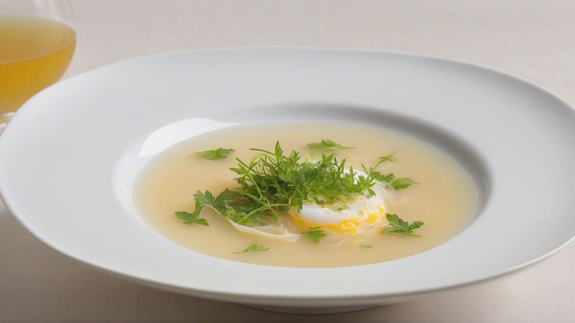 Stracciatella in brodo