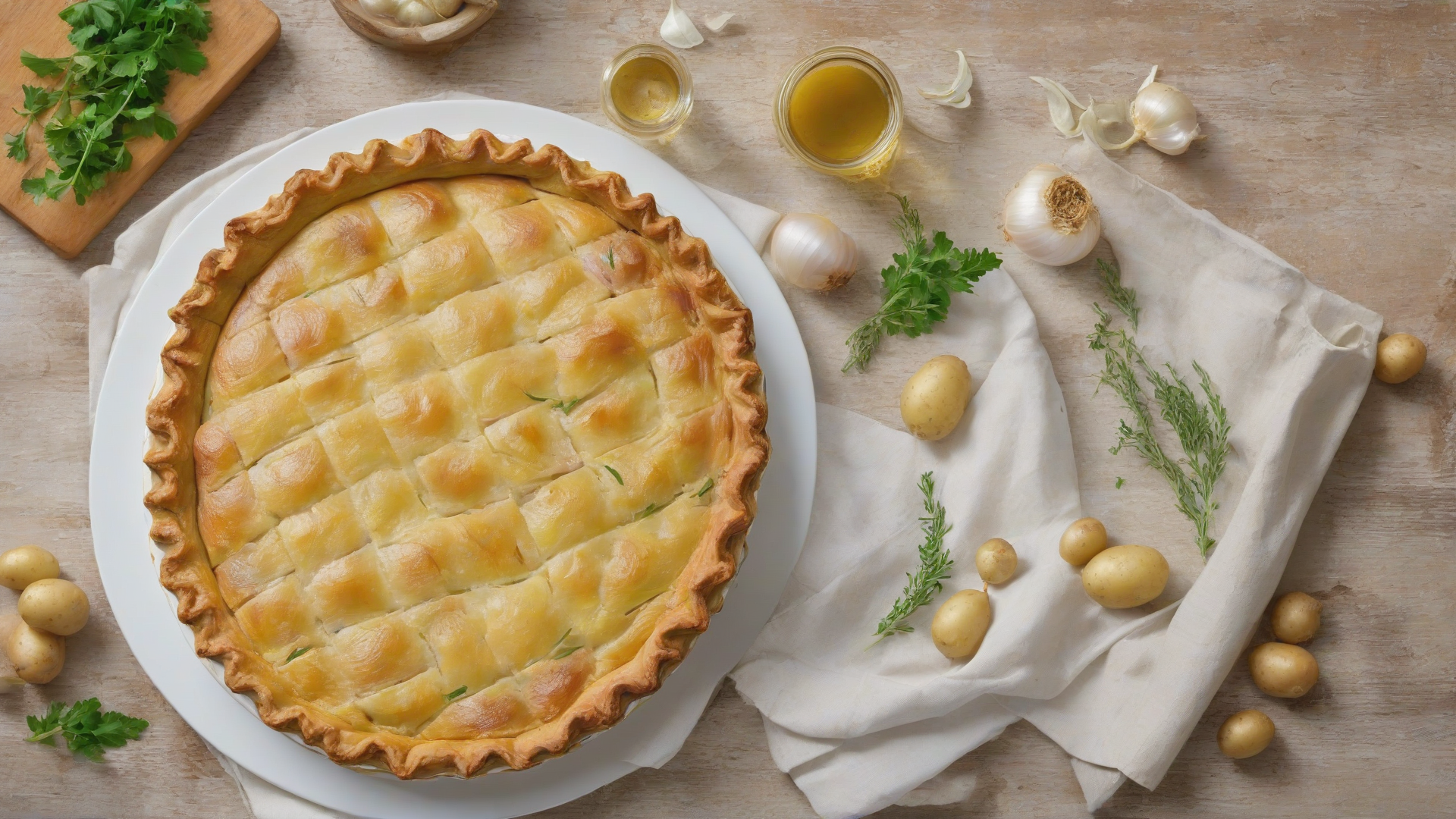 Torta Salata Patate e Cipolla