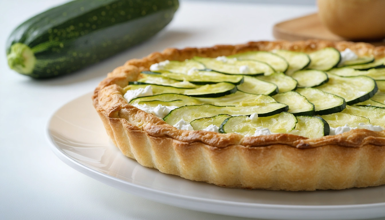Torta salata zucchine e ricotta - Cotto e Postato
